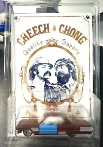 CUSTOM Hot Wheels Cheech and Chong 64’ Impala w/ REAL RIDERS on Custom Card - Picture 1 of 1