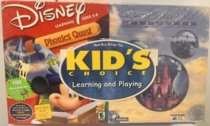 Disney Phonics Quest Age 5-8 Windows Mac Interactive Learning Walt Disney World - Picture 1 of 2