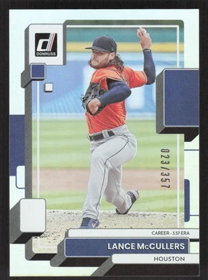 2022 Donruss #222 Lance McCullers Career Stat Line #/357 - Image 1 of 2