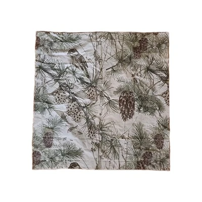 30in X 30in EURO SHAM Pottery Barn Snow Bird Pine Cones-Retired- EXCELLENT COND - Image 1 of 4