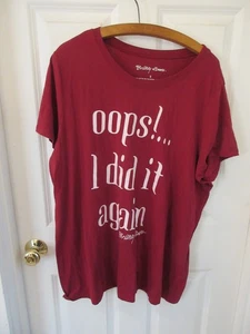 Britney Spears Oops I did it Again T-Shirt Red Womens 3XL - Picture 1 of 3