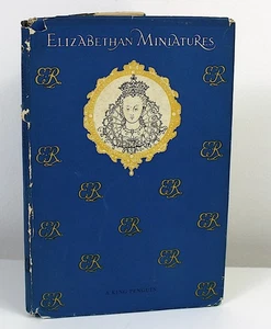 King Penguin ELIZABETHAN MINIATURES by Carl Winter 1955 Dustwrapper Art Painting - Bild 1 von 6