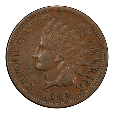 1864 Indian Head Cent PCGS XF-40 BN L on Ribbon - Image 1 of 4