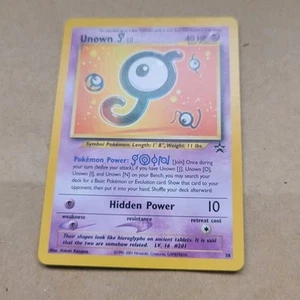 VINTAGE POKEMON BLACK STAR PROMO CARD - #38 UNOWN J - RARE (WOTC) NM - Picture 1 of 2