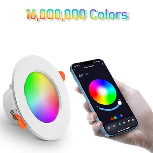 LED Deckenleuchten Farbwechsel RGB Downlight Panel Einbaustrahler Lampe - Bild 1 von 22