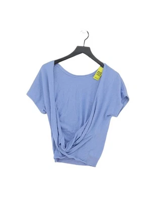 Oliver Bonas Women's Cardigan UK 8 Blue Cotton with Silk, Viscose Cardigan - Image 1 of 4