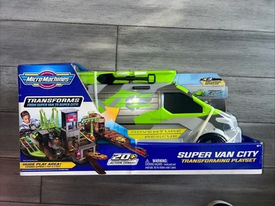 Micro Machines Super Van City 3 Exclusive Vehicles Transforming Playset - Image 1 of 4