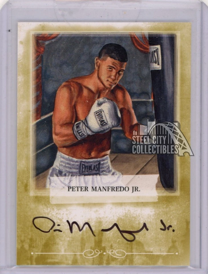 Peter Manfredo 2010 Ringside Round 2 Boxing Gold Autograph Card #A-PMJ2 /10 - Image 1 of 1
