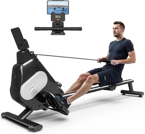 Magnetic Rowing Machine 16-Level Resistance Quiet Belt LCD Home Gym Rower 158KG - Picture 1 of 10