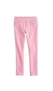 Girls 4-12 Jumping Beans Solid Strawberry Shortcake Pink Jeggings Size 5 - Picture 1 of 6