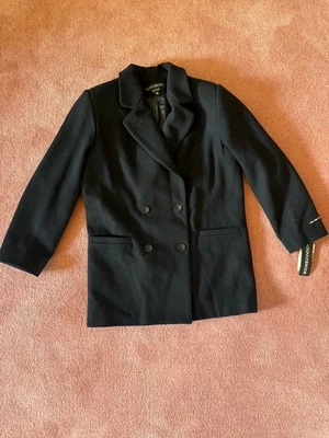 Vintage Donny Brook Women's 100% Wool Pea Coat Coat Size 12 Black - Image 1 of 4
