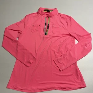 Maglione Jamie Sadock donna S golf 1/4 zip Pickleball leggero op LS - Foto 1 di 9