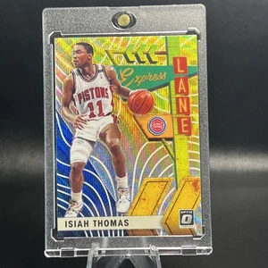 2019-20 ISIAH THOMAS Donruss Optic Express Lane Gold Wave Prizm SSP ๐ฅ๐ DETROIT - Picture 1 of 5