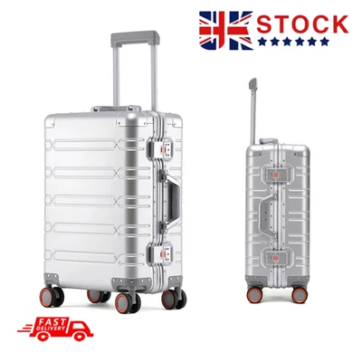 20/24/29" All Aluminum Carry On Luggage Zipperless Hard Shell Suitcase TSA Locks - Image 1 of 4