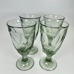 Noritake Sweet Swirl Eistee Gläser Kelche hellgrün Retired Vintage 4er Set - Bild 1 von 8