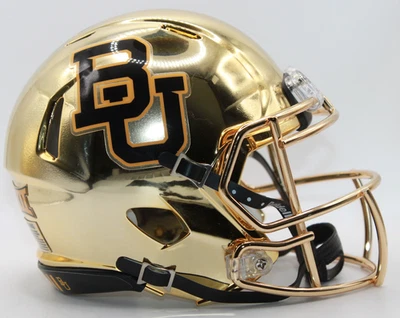 Minicasco Baylor Bears Riddell cromado personalizado 2025 Foto 1 de 3