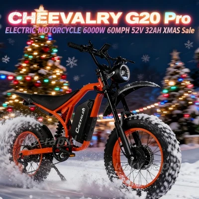 Bicicleta Eléctrica 6000W 60V 32AH E-Mountainbike 45MPH NFC Adulto Ebike Naranja EE. UU. Foto 1 de 4