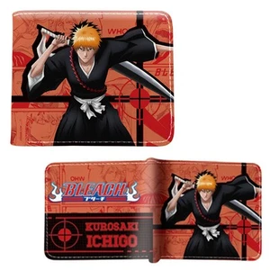 Bleach - Ichigo Kurosaki Stil A 4,5" Geldbörse mit Doppelfaltung NEU Burichi Brieftasche - Bild 1 von 2