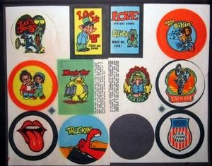 1973 Vintage Heat Transfer Iron On Original Lot Truckin Love USA Tongue Boogie - Bild 1 von 12