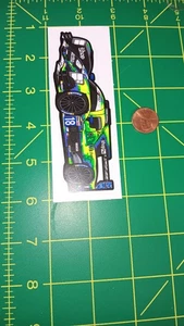 Gestanzter Vinyl-Rennwagenaufkleber Motorsport-Aufkleber 4 Zoll wasserdicht grün Racing 18 - Bild 1 von 1