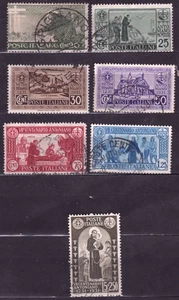 ITALY #258-64 1931 Saint Anthony of Padua Set Used - Picture 1 of 1