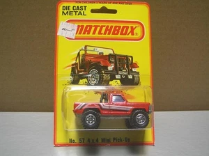 Matchbox Superfast MB57 4x4 Mini Pick Up Truck made in England Blister Pack NM+ - Picture 1 of 8