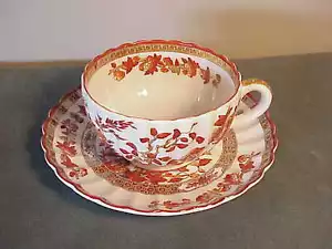 VINTAGE FANCY GOLD ENGLISH COPELAND SPODE TEACUP & SAUCER SET - INDIA TREE - Picture 1 of 8