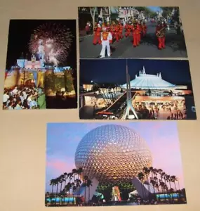 4 Postcards - Disneyland and Disney World, Unused - Picture 1 of 1