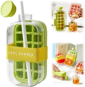 2-in-1 Ice Maker Ice Cube Tablett für Wasserflasche, berührungsfreies Ice Cube - Bild 1 von 18