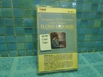 Floyd Cramer Treasury Of Favorite Love Songs Cassette TESTED EXTRATAPESSHIPFREE  - Image 1 of 3