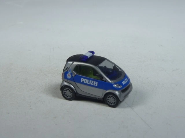 (BOR) Busch Smart Fortwo Polizei blau/silber - Bild 1 von 1