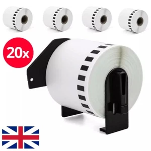 20 Roll Continuous Label fits Brother DK-22205 QL-1100 QL-1060N QL-810W QL-710W - Picture 1 of 14