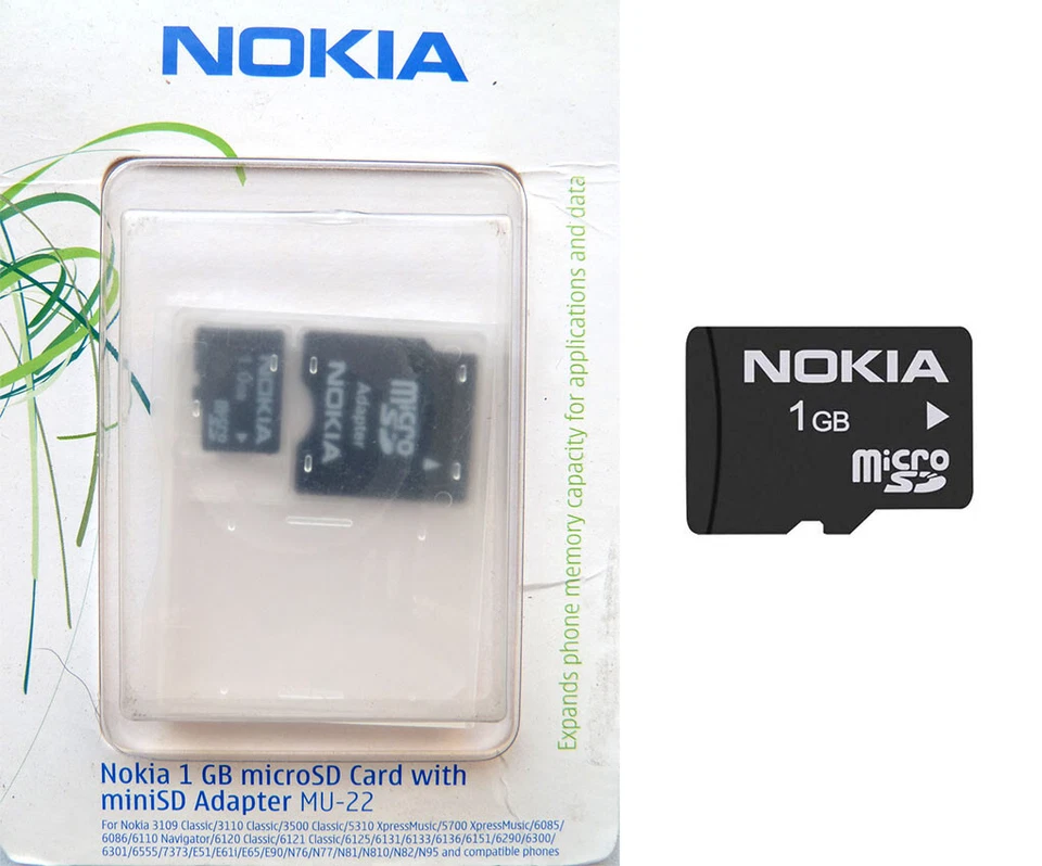 TARJETA MICRO SD 1 Gigabytes NOKIA MU-22 - Image 1 of 1