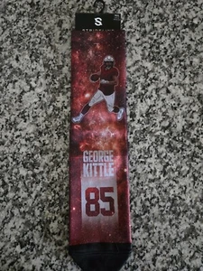 George Kittle #85 Red San Francisco Socks Football Men's Size M-L NFL 49ers - Picture 1 of 6