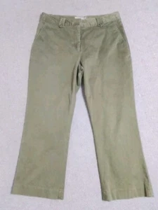 Pantalones de tiro alto verdes de algodón elástico Yarra Trail para dama talla 14 en muy buena condición - Imagen 1 de 7