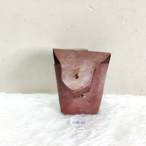 19c Vintage Handmade Leather Pocket Case Cover Old Collectible Leth50 - Picture 1 of 9