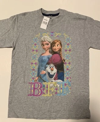 Camisa Disney Frozen Anna Elsa Olaf Niña 8/10 BFF Mezcla Algodón Nueva Con Etiquetas Foto 1 de 4