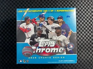 2020 Topps Chrome Update Series Factory Sealed Box (Blue) Target Exclusive - Picture 1 of 2