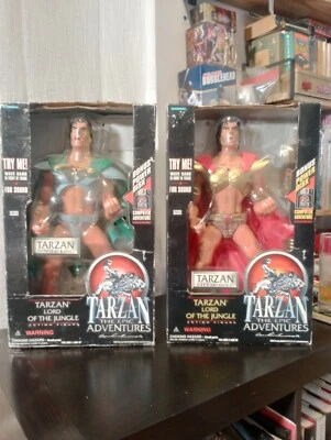 (2) Figuras de acción Tarzán, Lord of the Jungle 15" Trendmasters (1995) Foto 1 de 4