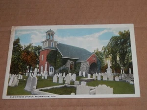 POSTAL WILMINGTON DELAWARE - ERA 1915-1930 - ANTIGUA IGLESIA Y CEMENTERIO SUECOS - Imagen 1 de 2