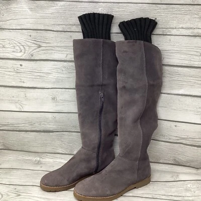 Botas planas Corso Comoras de cuero superior de gamuza talla 6 M Foto 1 de 4