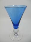 HOME JAMES SOCIETY BLUE WATER GOBLET - 7 1/4" x 4"    0211I