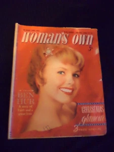WOMAN'S OWN MAGAZINE old vintage ORIGINAL 1950S 19 dec 1959 ben-hur movie - Picture 1 of 4