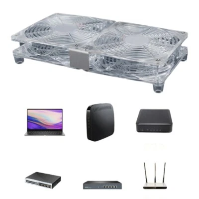 Router Cooling Fan PC Coolers TV Box Wireless Quiet 5V USB Power 120mm Fan - Image 1 of 4