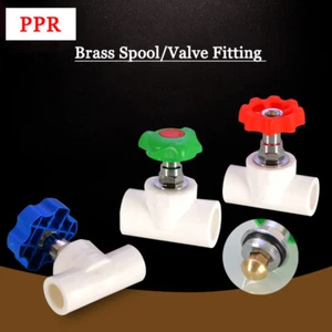 PPR Hotmelt Gate Valve Socket Connector Brass Valve Fitting ID 20mm/25mm/32mm - Foto 1 di 20