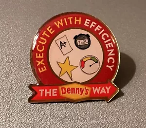 "Denny's Pin ""Esegui con efficienza" - Foto 1 di 2