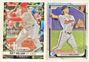 2024 Bowman #BCP-47 Jackson Holiday, Orioles - Chrome Prospects Mojo Refractor - Picture 1 of 2