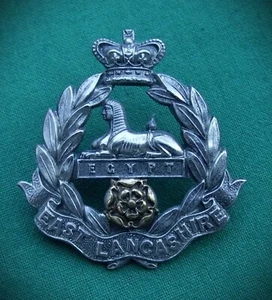 "QVC" Viktorianisches East Lancashire Regiment Original Britische Armee Militär Mützenabzeichen - Bild 1 von 8
