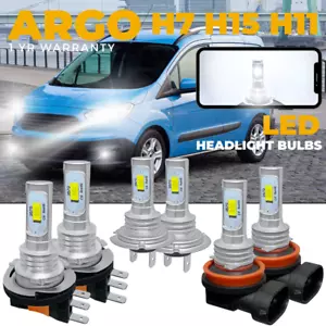 Fits Ford Transit Courier Van Led DRL Headlight Xenon White Fog Side Light Bulbs - Picture 1 of 19