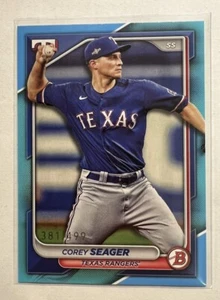 Carta 2024 Bowman Corey Seager blu cielo #d 381/499 - Foto 1 di 2